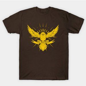 Harry shirt All Was Well. T-Shirt potter shirt owl film movie